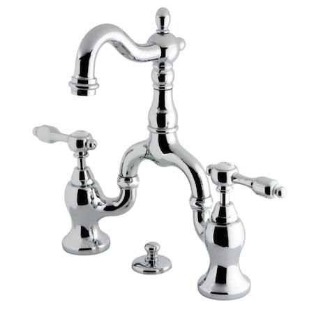 Kingston Brass KS7971TAL Bridge Bathroom Faucet, Polished Chrome KS7971TAL
